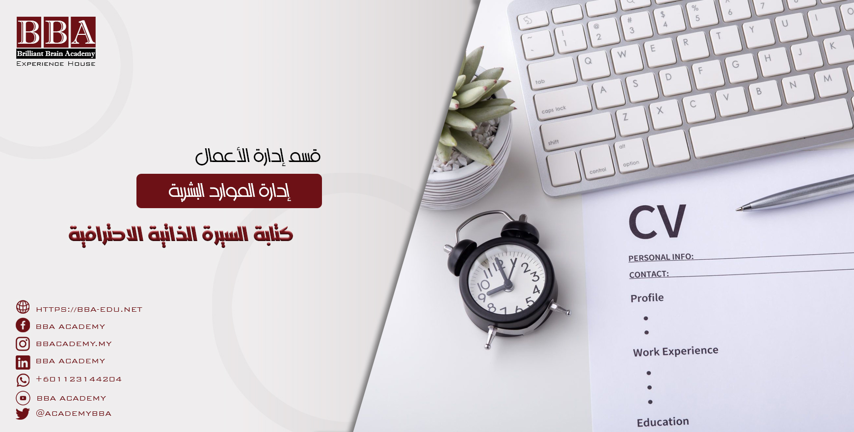 كتابة السيرة الذاتية الاحترافية